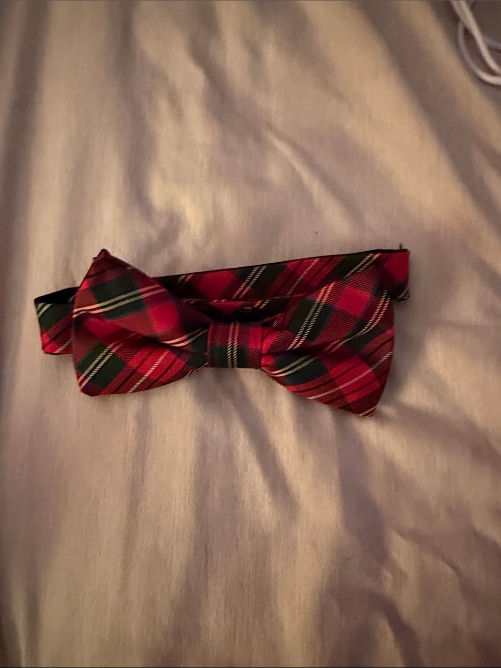 Wembley Red and Green Plaid Bow Tie